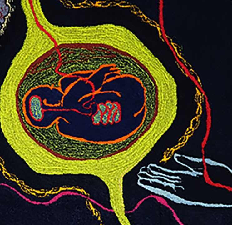 Read more about the article Passing trough, Passing by. Elina Flyrin visar textila verk i Galleri Flachs projektrum.